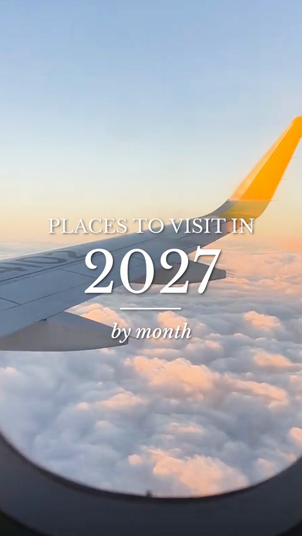 Monthly Travel Destinations for a Year