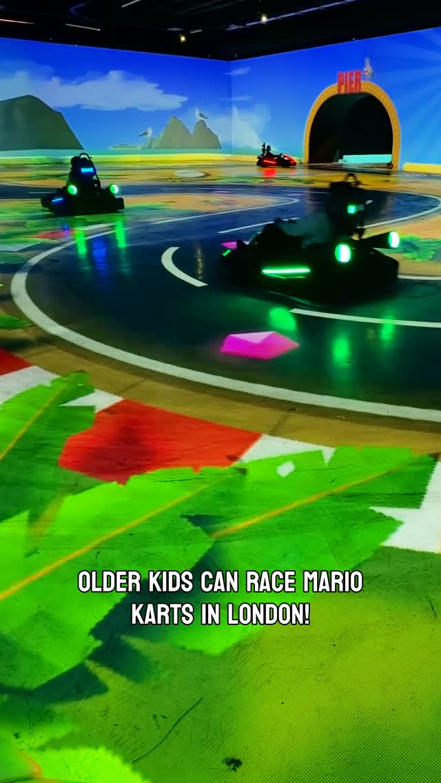 London Indoor Go-Karting with Projection Mapping