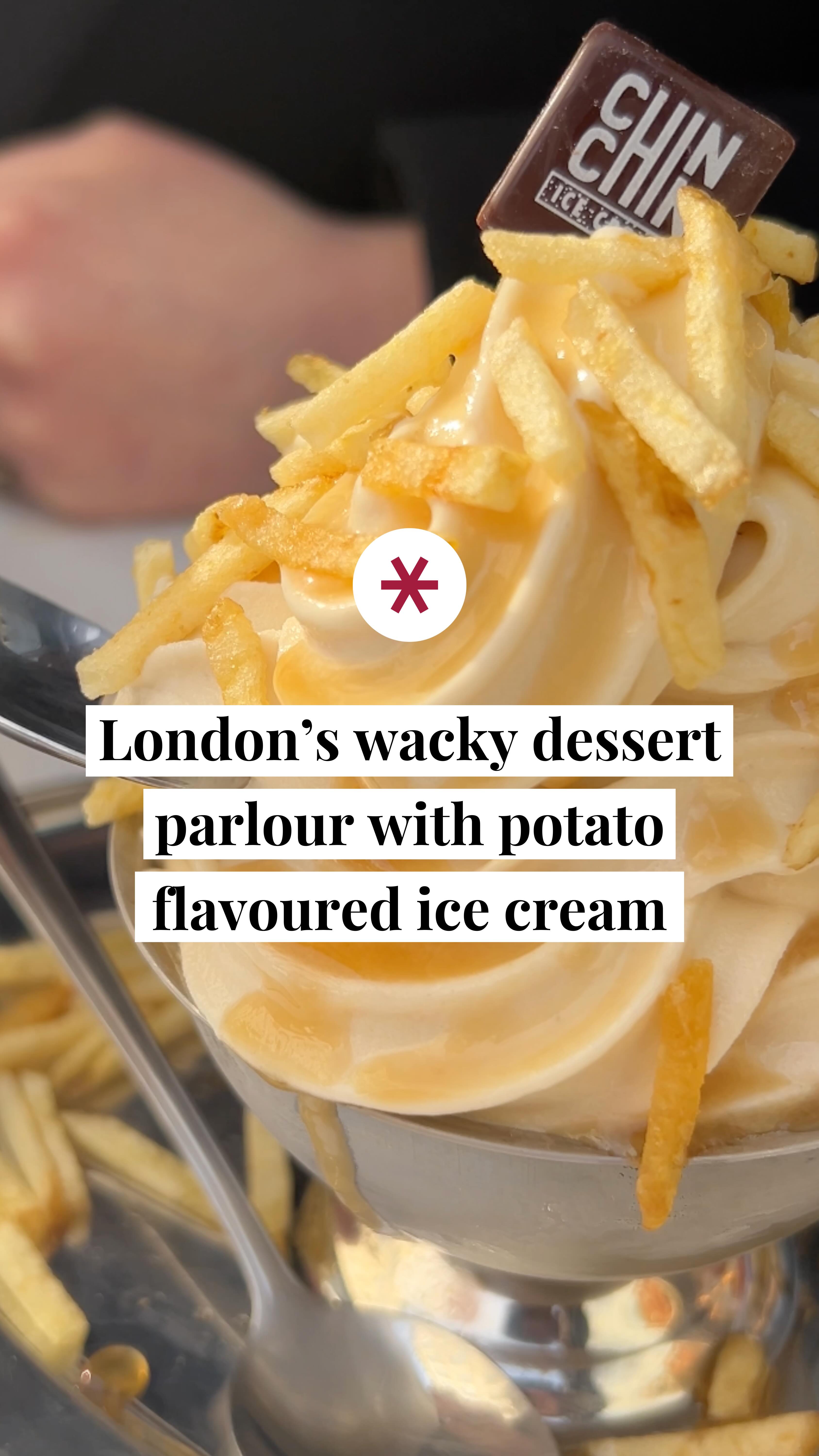 Unique Potato Ice Cream Flavor at Chin Chin