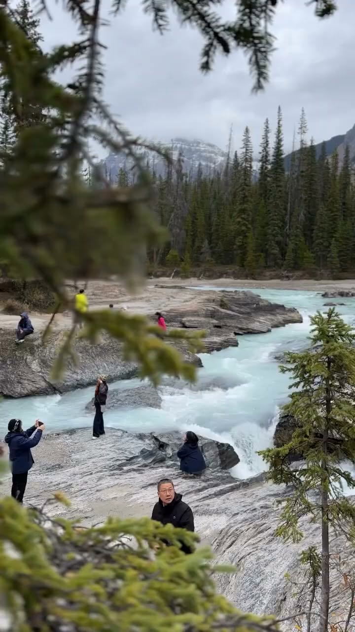Yoho National Park Natural Bridge And Falls