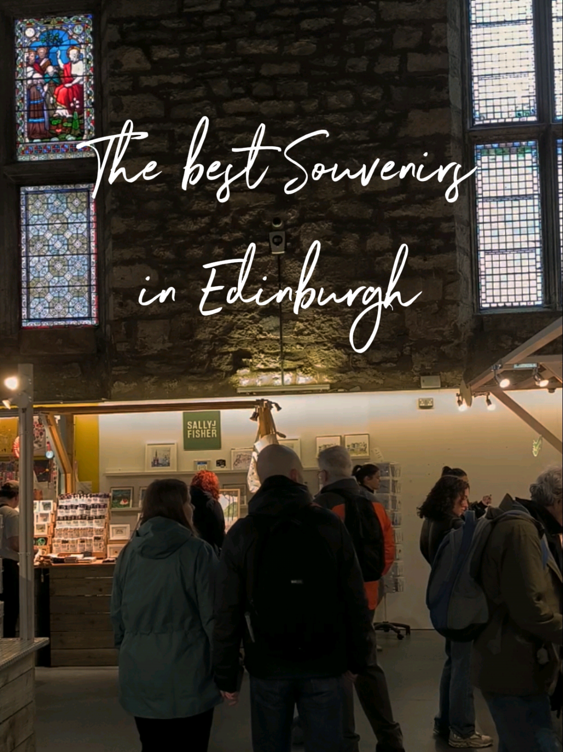 Edinburgh's Royal Mile Market For Local Souvenirs