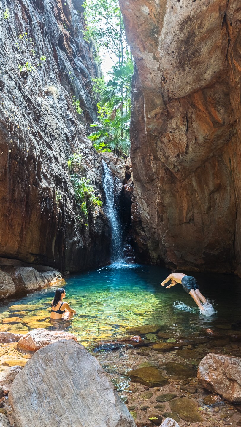 Australian Gorges With Pools And Waterfalls