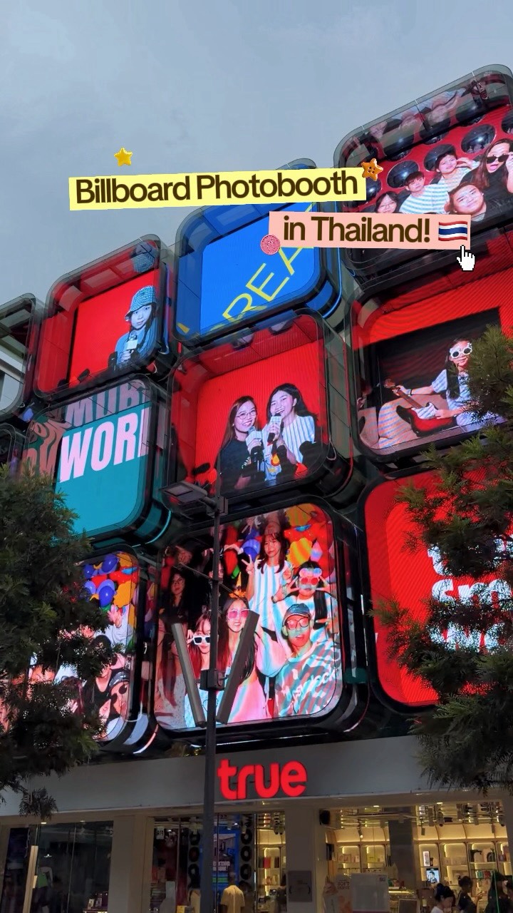 Thailand's Interactive Billboard Photobooths