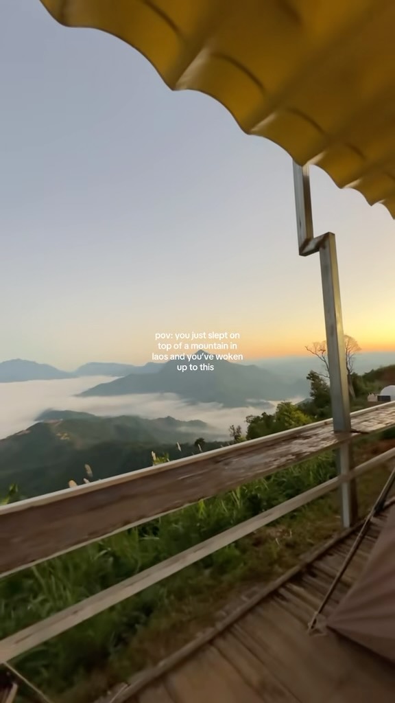 Laos Mountain Camping With Sunrise Views