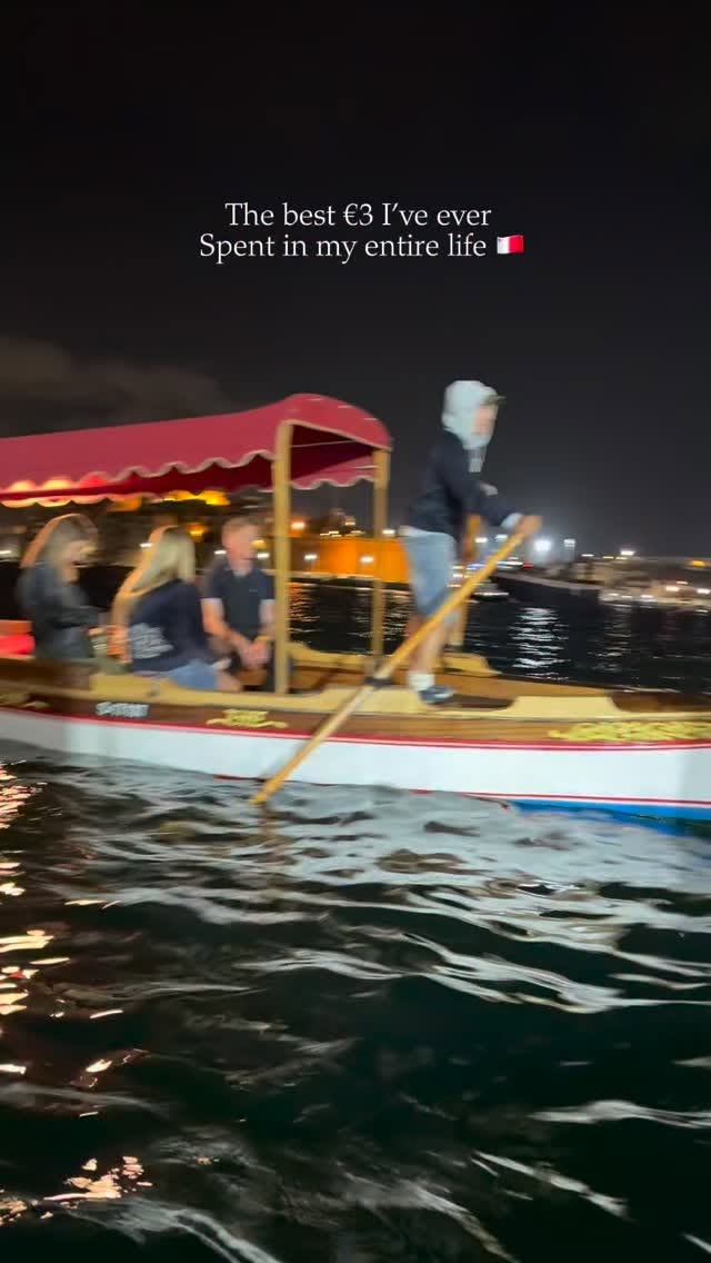 Malta Night Boat Ride Through Grand Harbour
