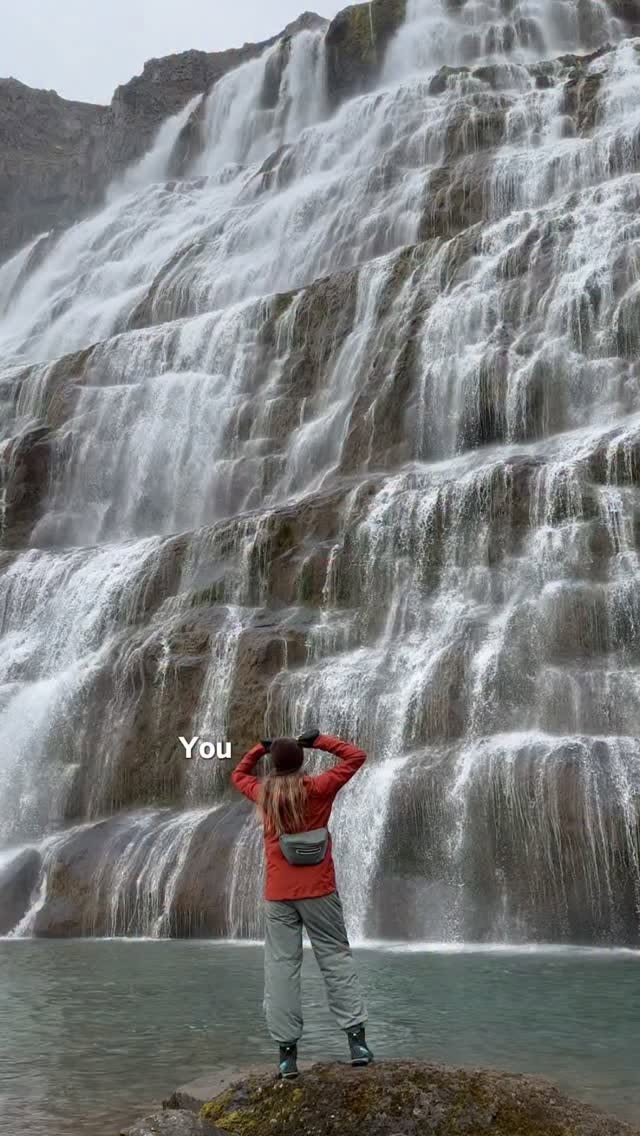 Dynjandi Waterfall's Majestic Bridal Veil Form