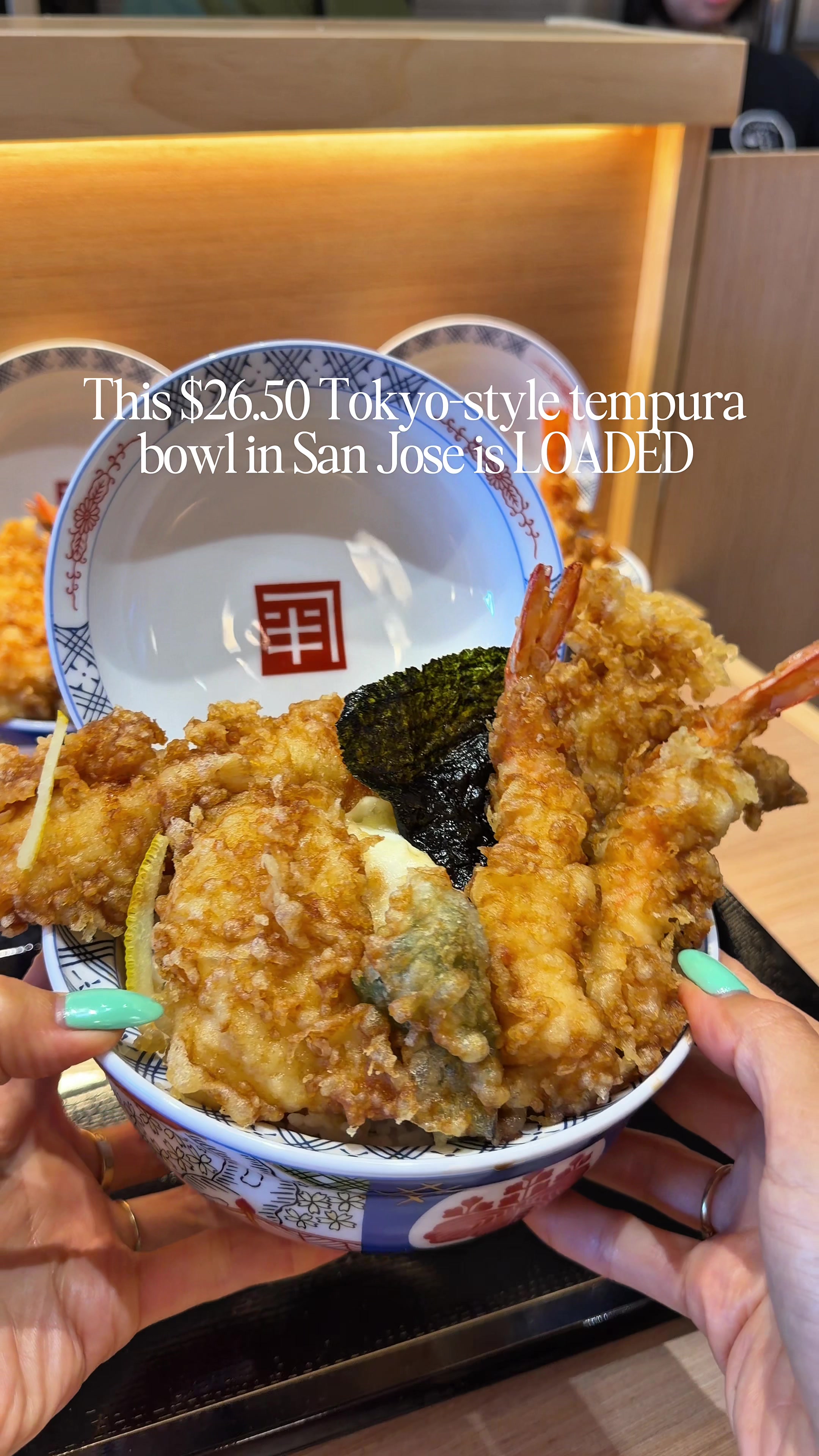 Tokyo-Style Tempura Bowl in San Jose