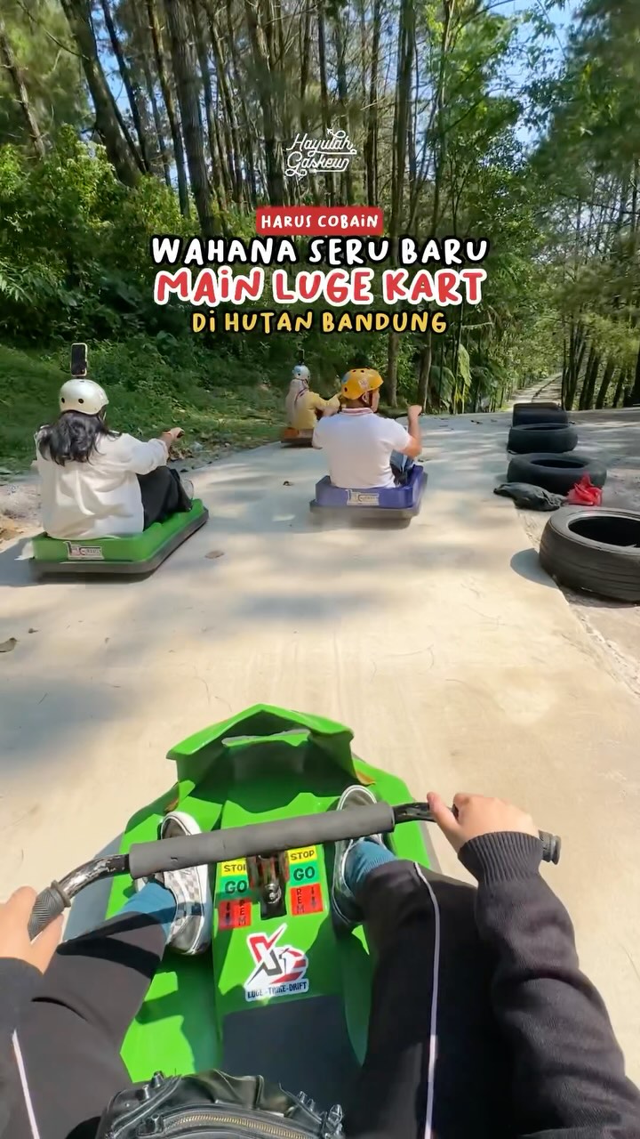 Bandung Attractions Offer Gravity Luge Kart Fun