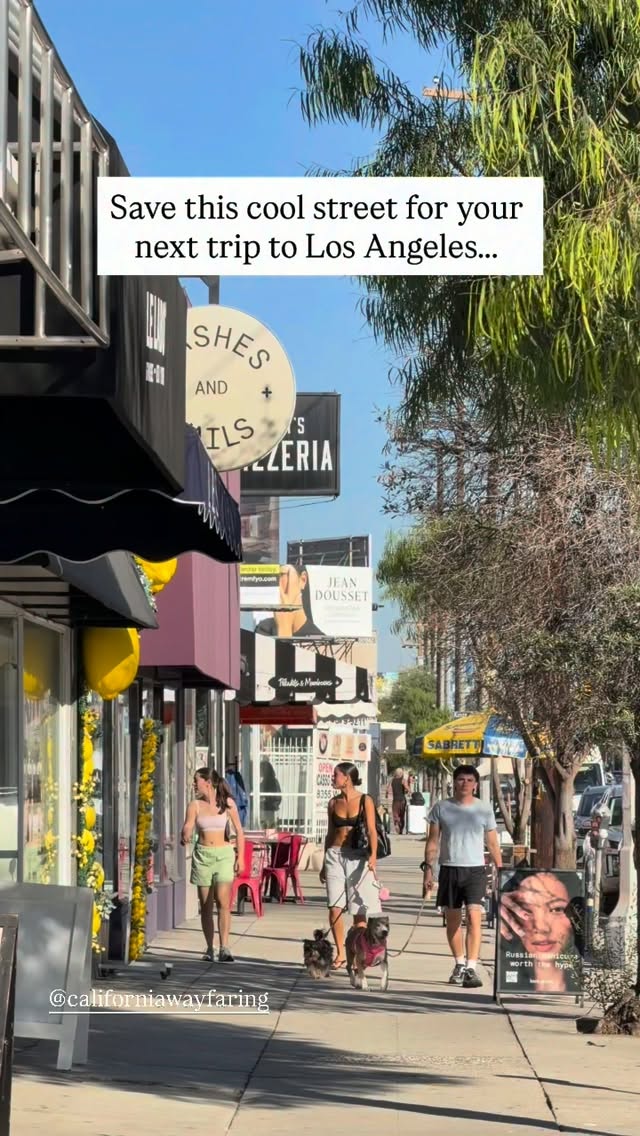 West Hollywood's Lively Shopping And Dining Street