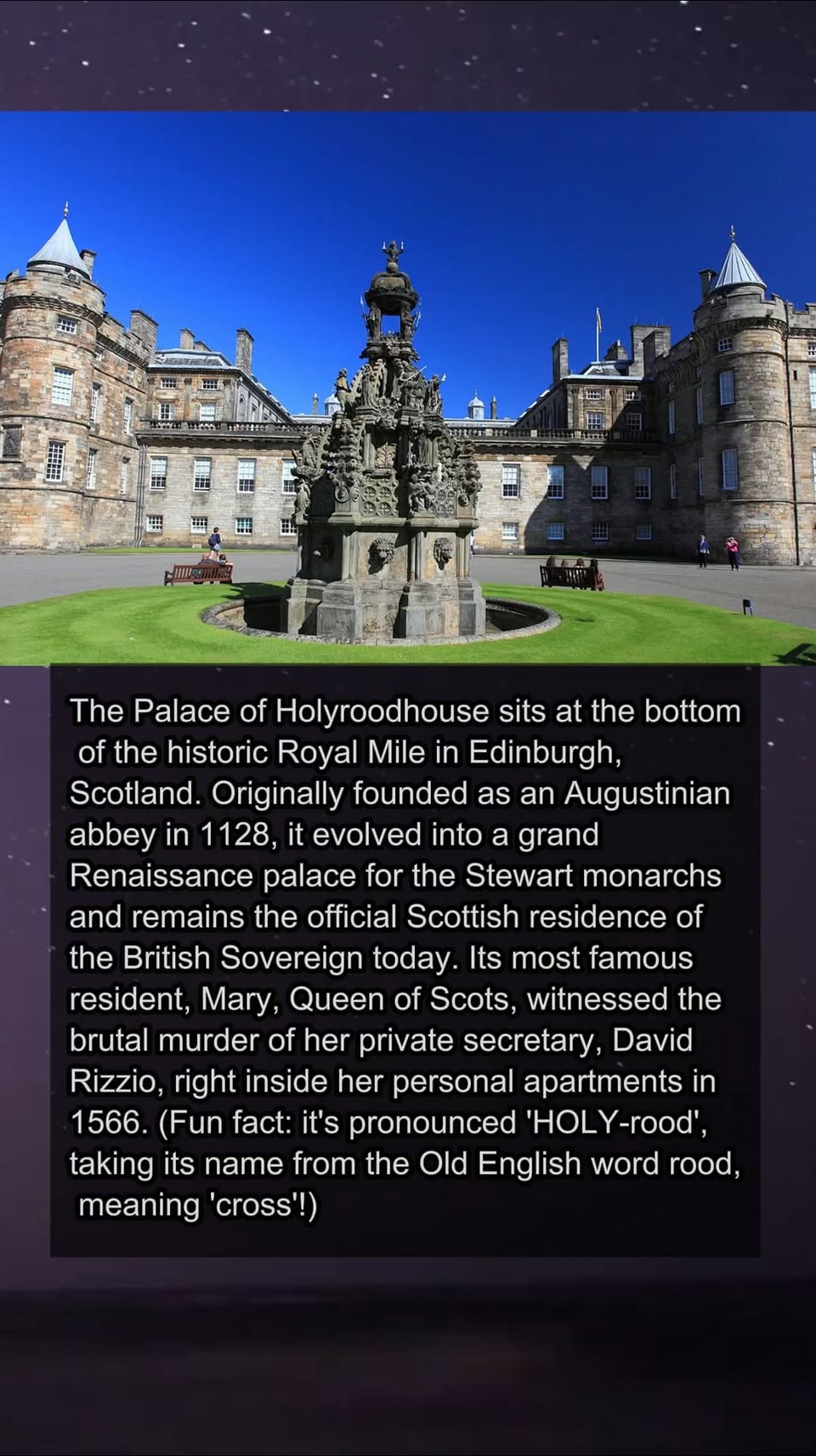 Royal Mile Landmarks: Palace of Holyroodhouse History