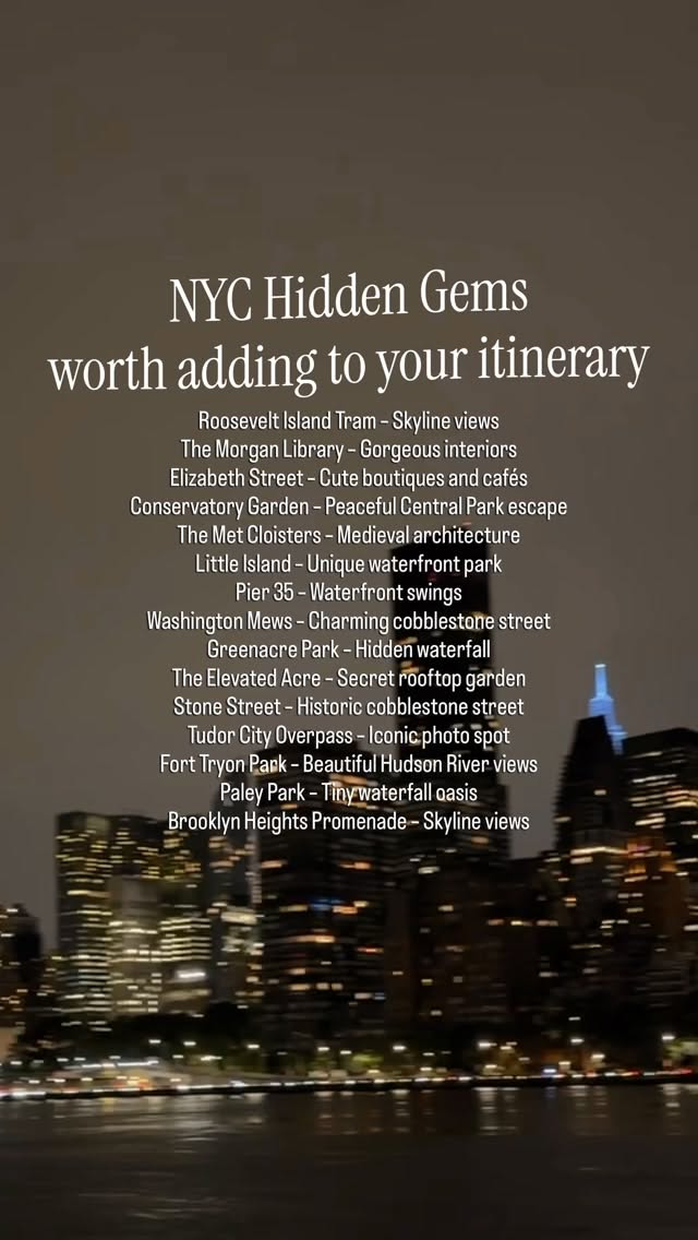 Fifteen New York City Escapes Beyond The Usual Tourist Spots