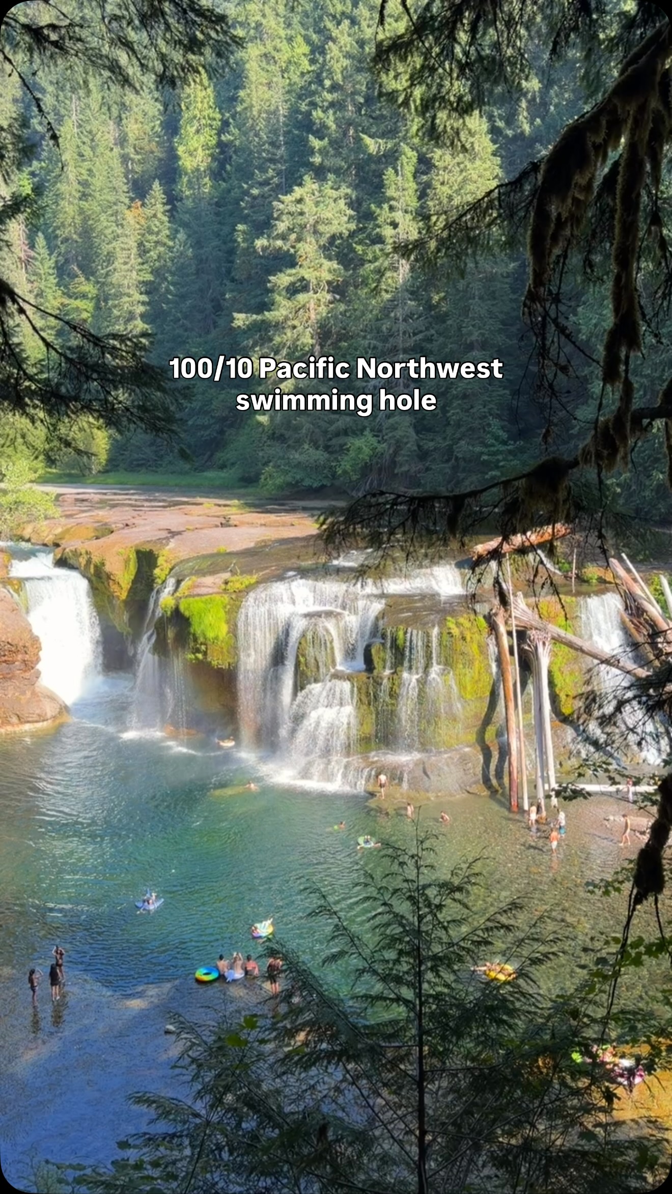 Lewis River Swimming Holes Near Mount Saint Helens