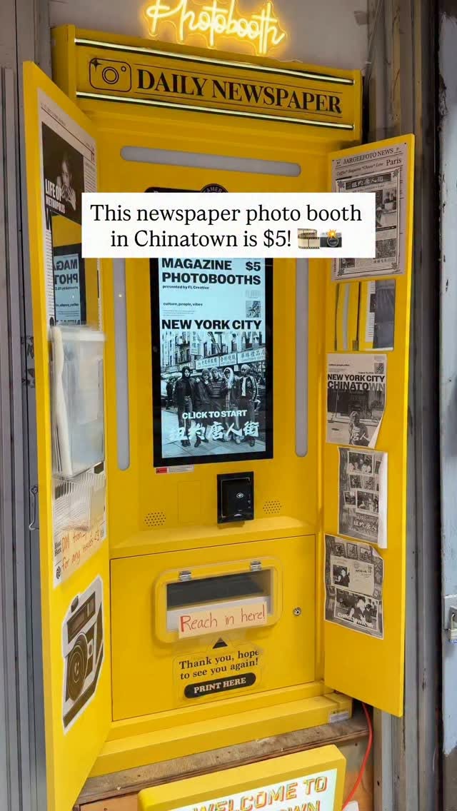 Chinatown Photo Booth Mimics Newspaper Layouts