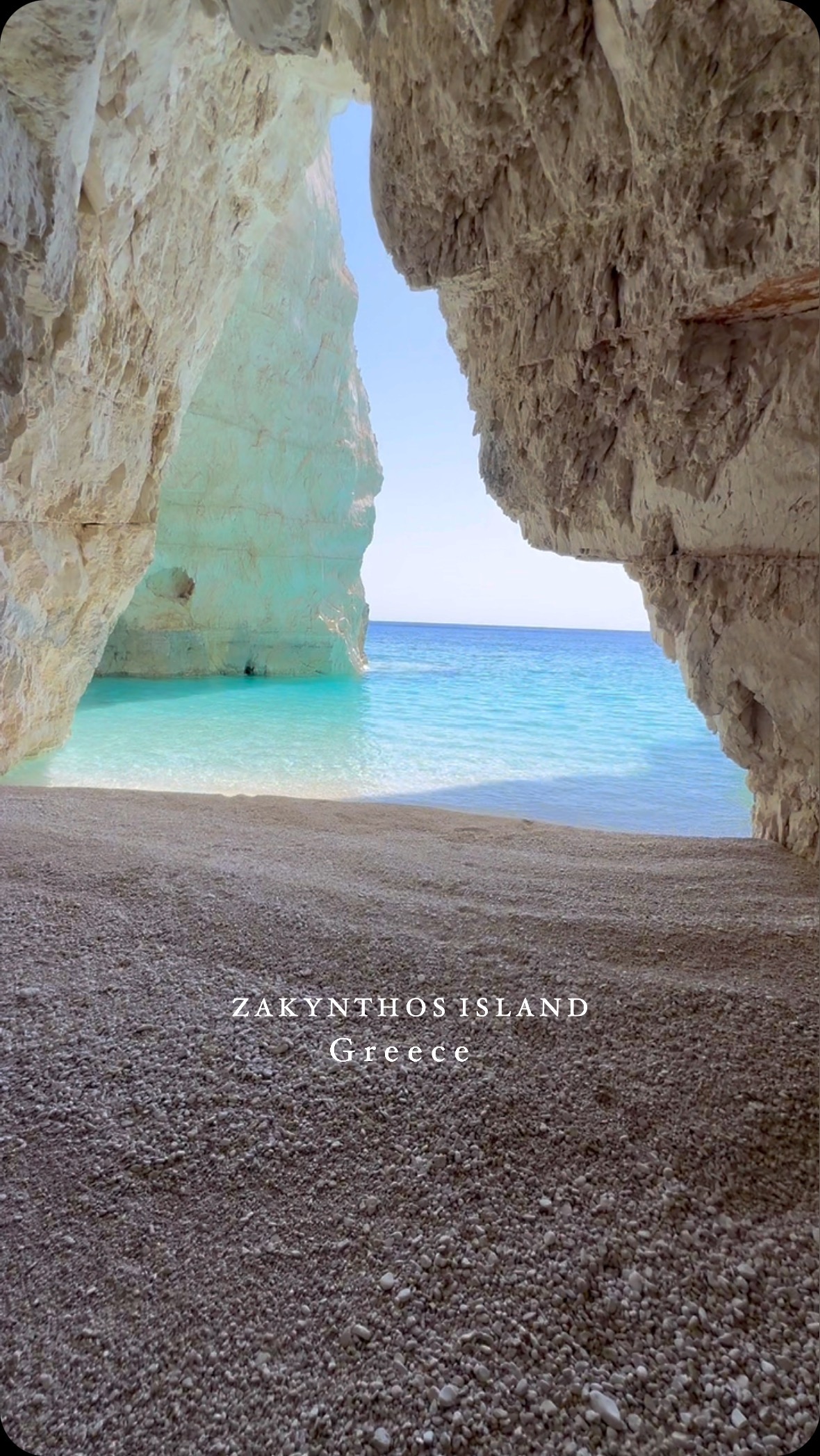 Zakynthos Island Sea Cave's Turquoise Waters