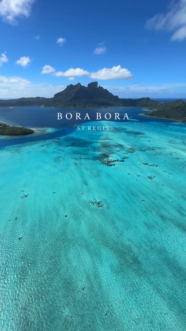 Luxury Bora Bora Resort and Otemanu Mountain