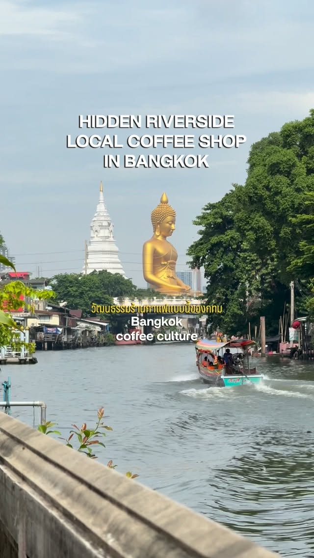 Bangkok Riverside Coffee Shops And Local Markets