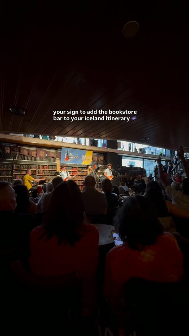 Bookstore Bar with Live Music in Reykjavik