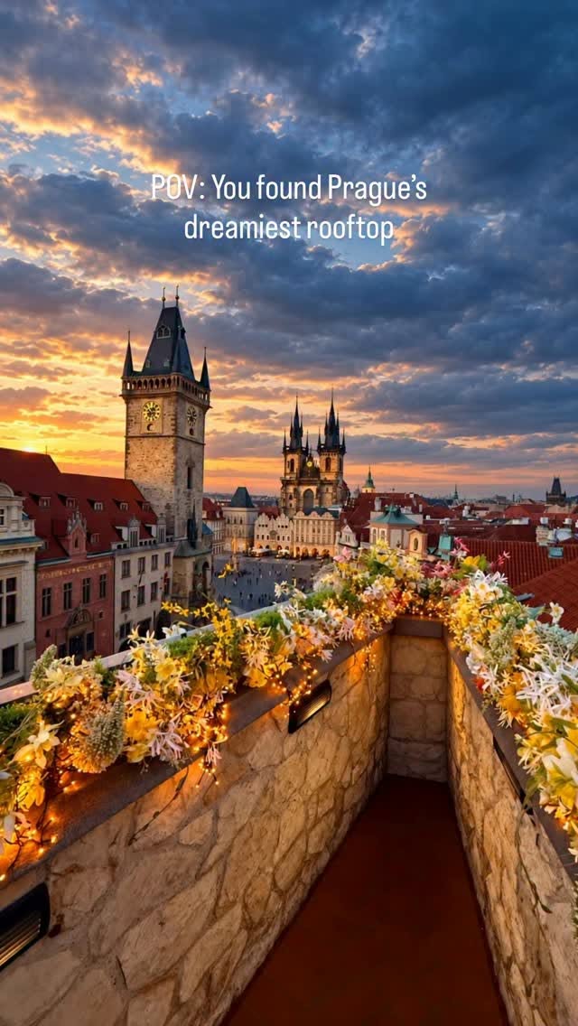 Prague Rooftop Views Over Old Town Square