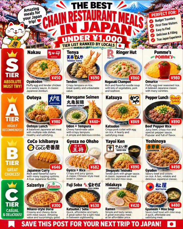 Japanese Chain Restaurants Ranked From Must-Try To Casual
