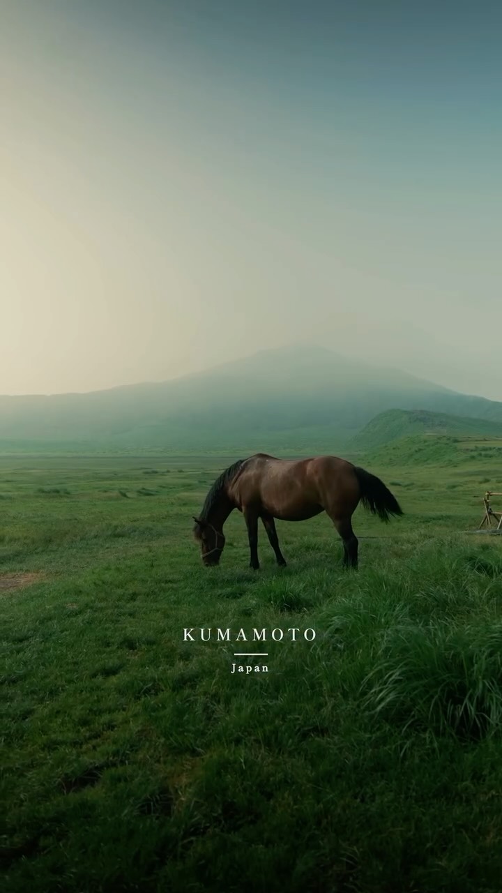 Mount Aso's Volcanic Landscape in Kumamoto