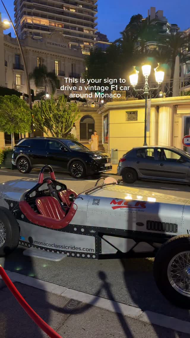 Monaco Night Drive Past Iconic Hotel