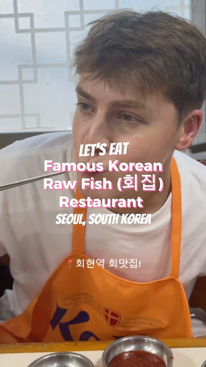Seoul Market Raw Fish Restaurant Dining Experience