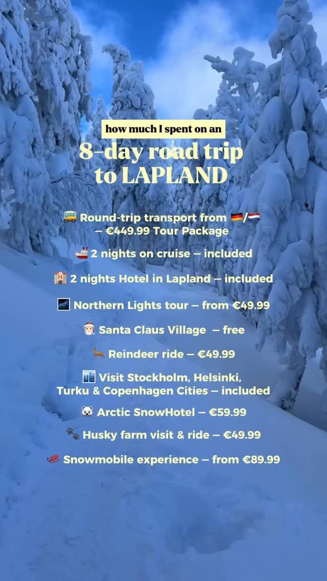 Nordic Winter Fairytale Road Trip Adventure