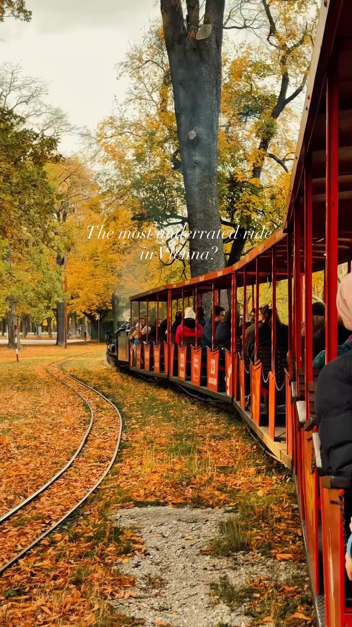 Vienna's Prater: Miniature Train Through Autumn Forest
