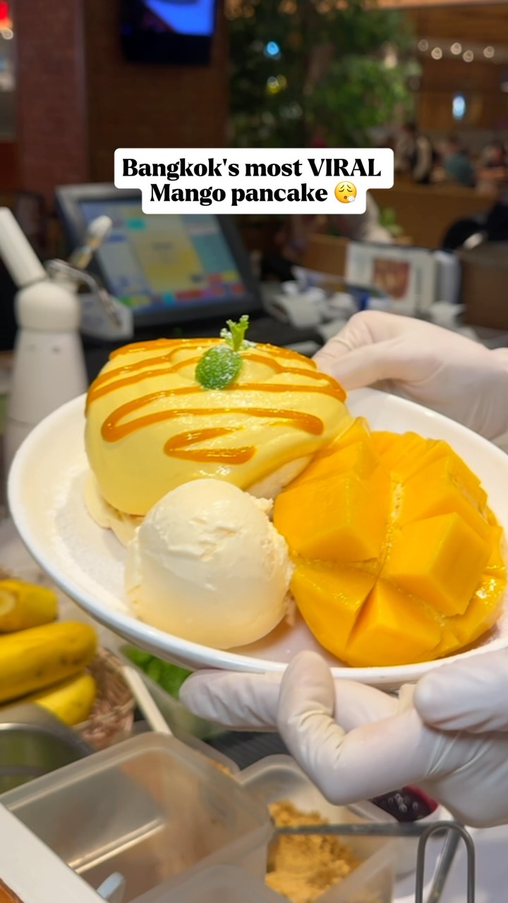 Bangkok Cafe's Viral Mango Pancake Recipe