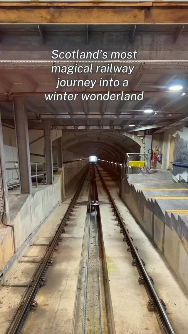 Cairngorm Mountain Railway Journey Through Snow
