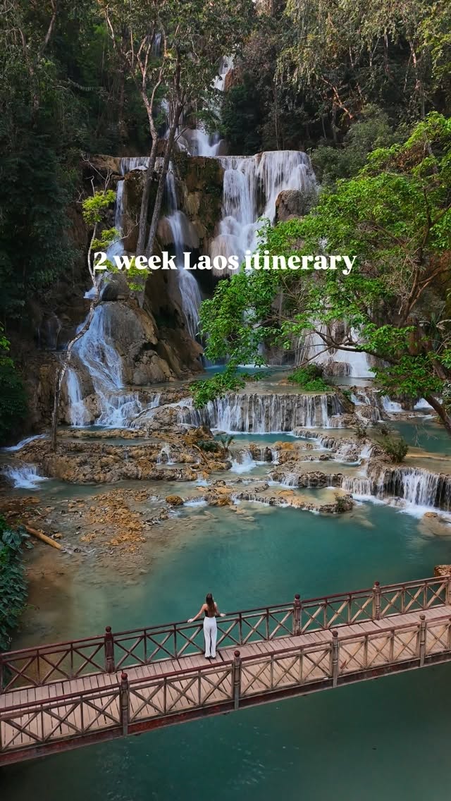 Laos Backpacking: Waterfalls, Caves, and Views