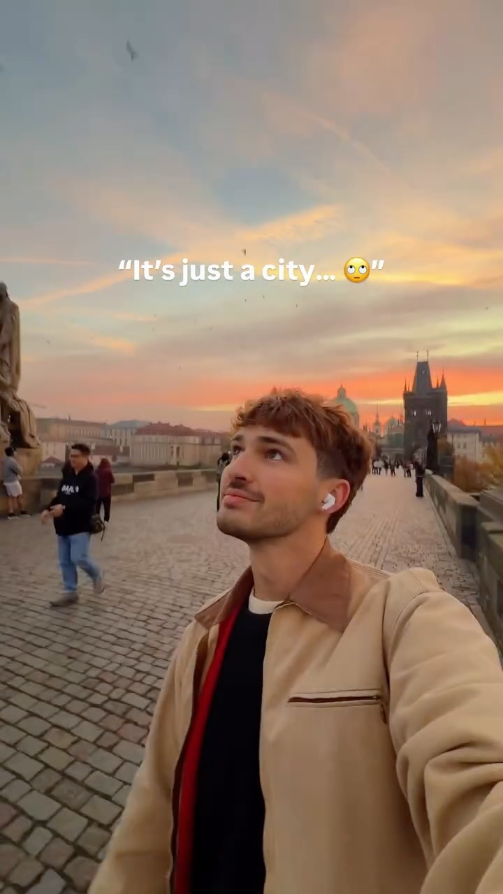 Sunset Views of Historic Prague Architecture