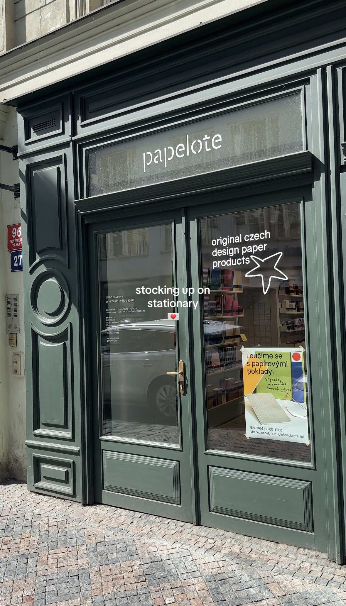 Prague Stationery Shop Features Colorful Paper Goods