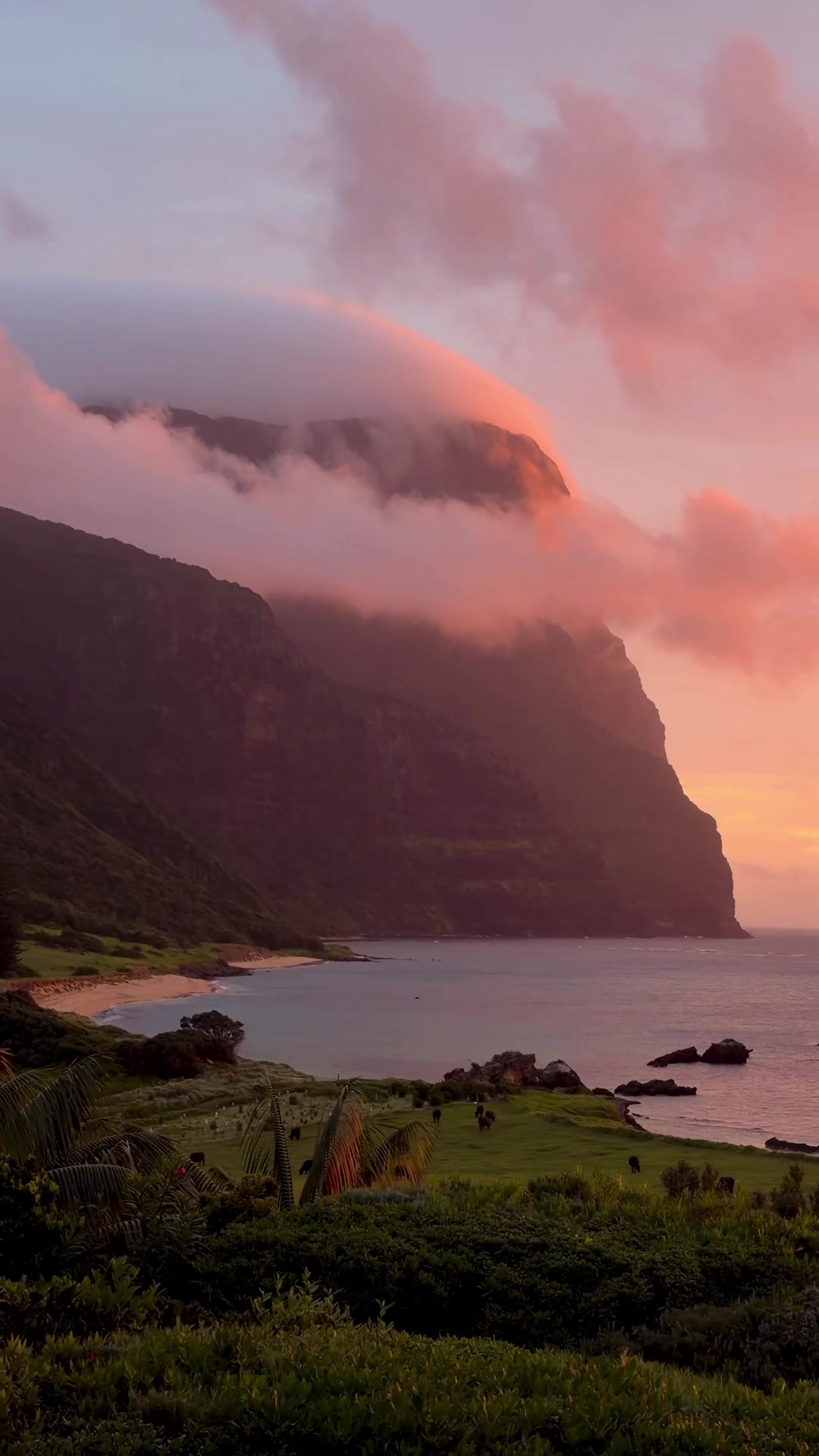 Lord Howe Island's Serene Coastal Sunset Beauty