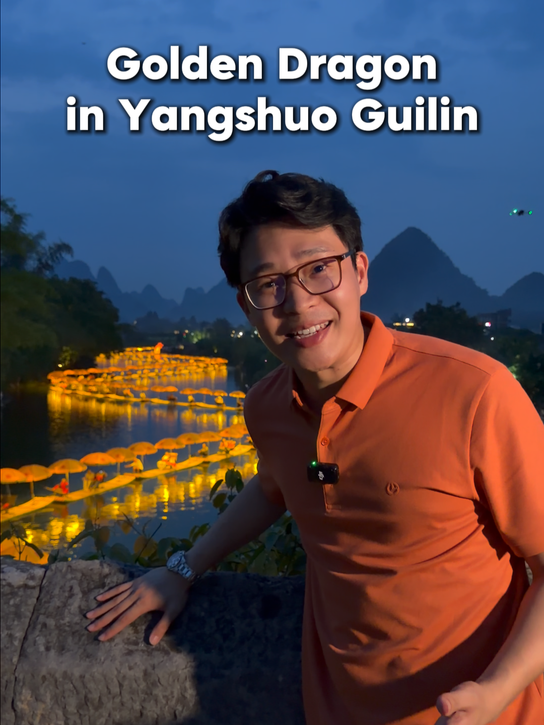 Yulong River Bamboo Raft Parade Lights Up Night