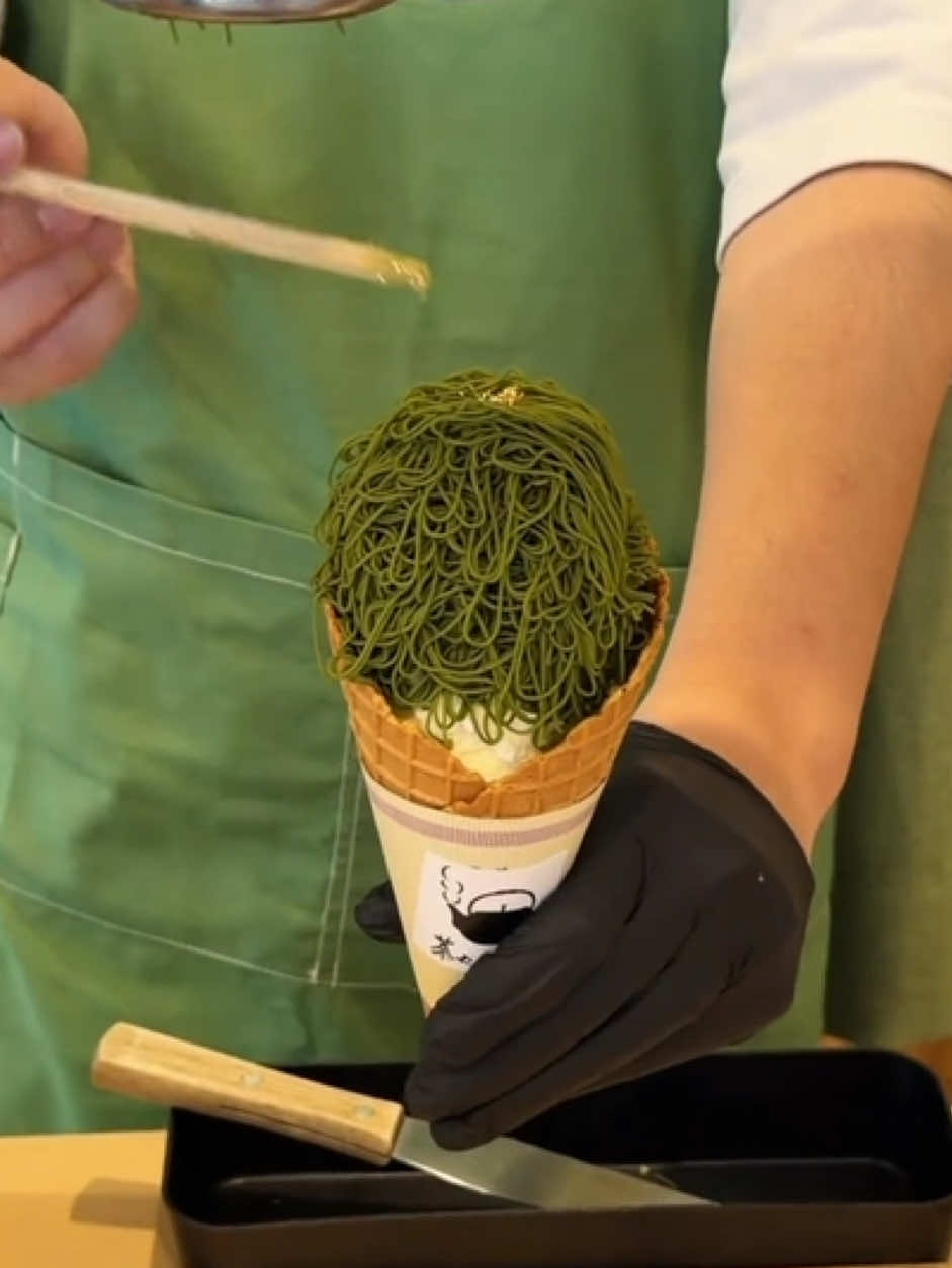 Matcha Mont Blanc Dessert Near Senso-ji Temple