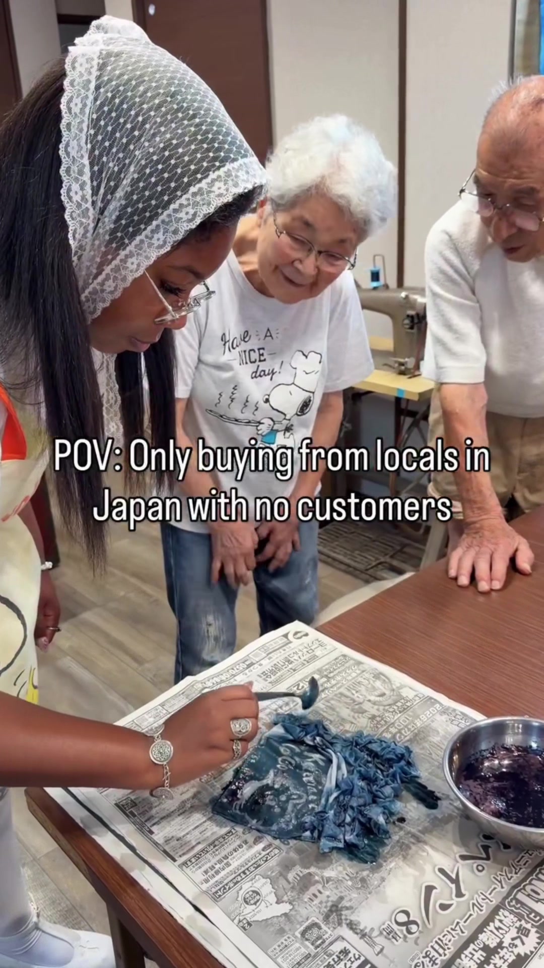 Japanese Indigo Dye Workshop Experience