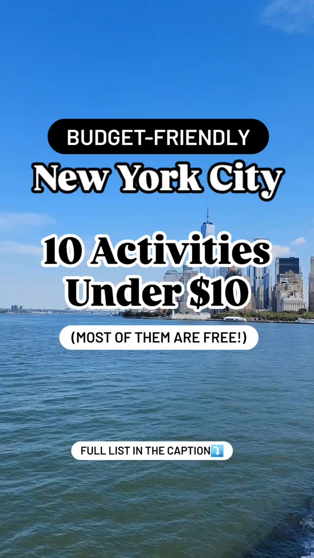 Ten Free and Cheap Activities in New York City