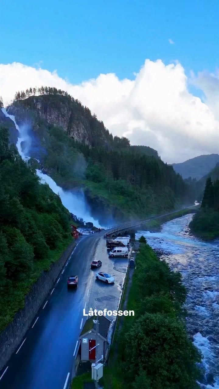 Låtefossen: Norway's Twin Waterfall
