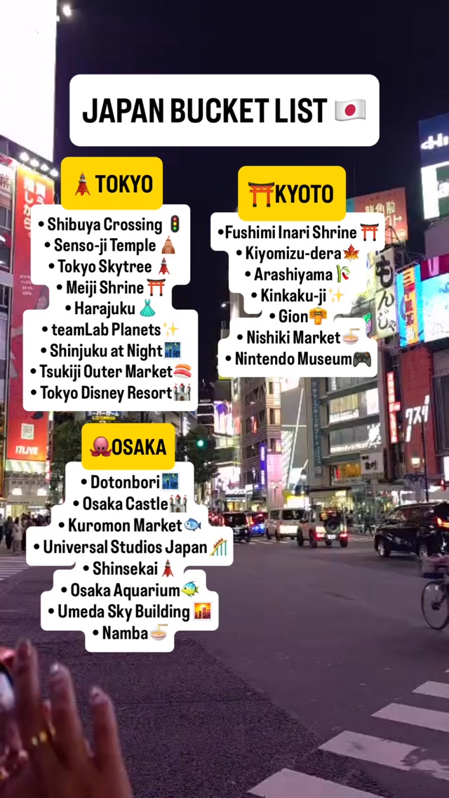 Top Attractions In Tokyo, Kyoto, And Osaka