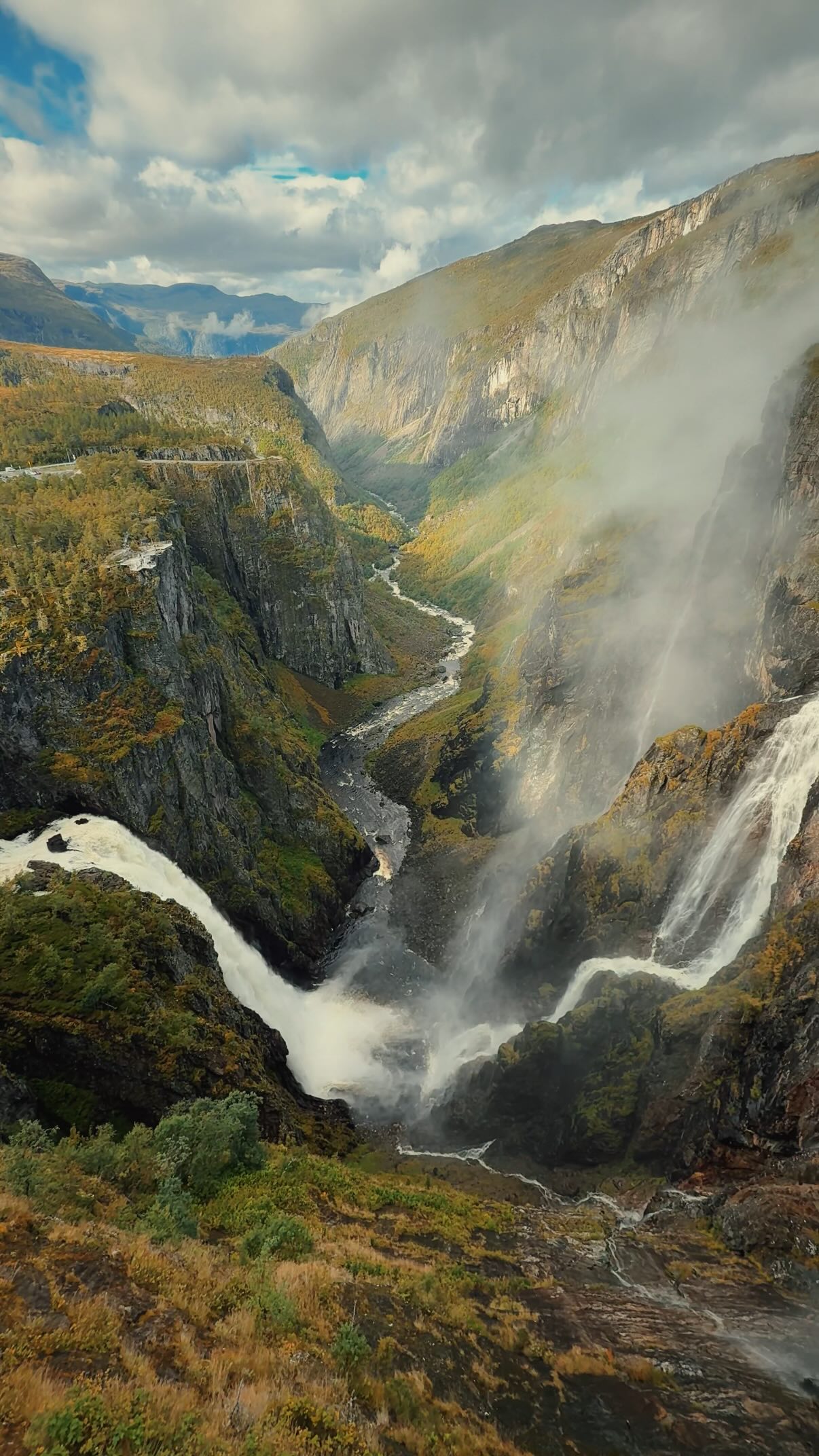 Impressive Waterfalls Along Scenic Norwegian Route