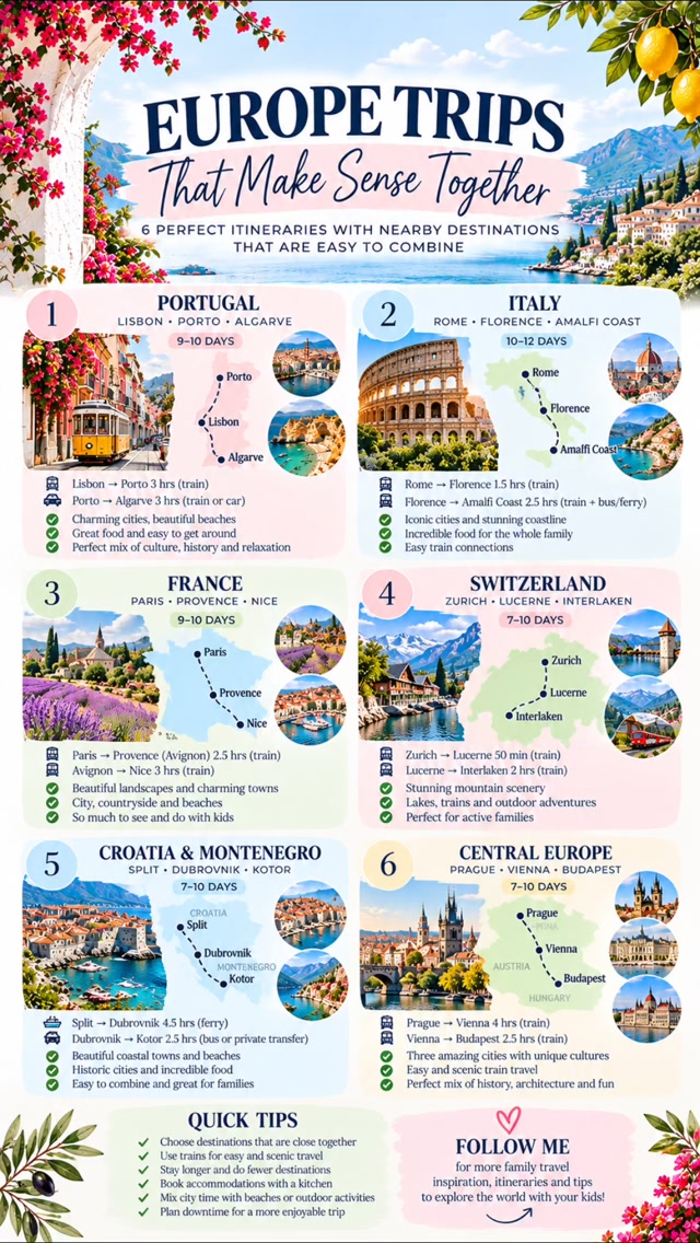 Six European Itineraries For Easier Travel