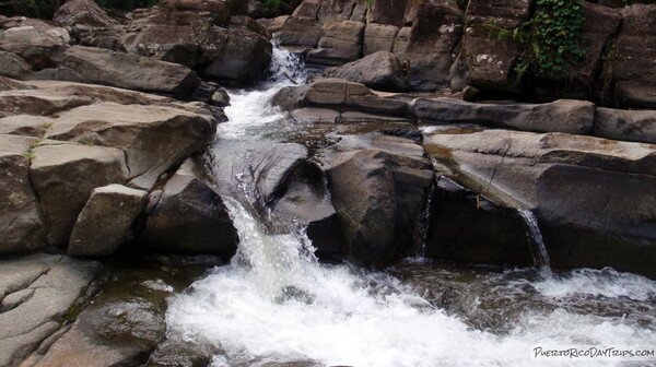 Natural Water Slides Near El Yunque