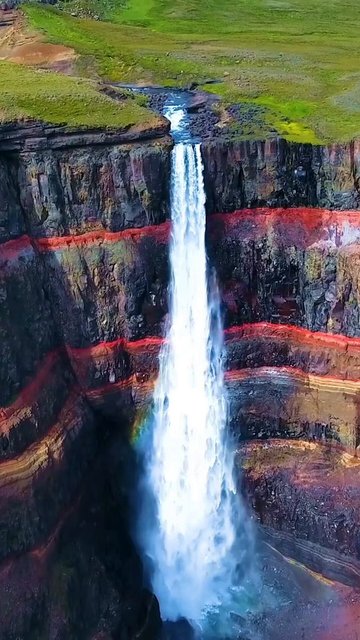 Iceland's Hengifoss and Litlanesfoss Waterfalls