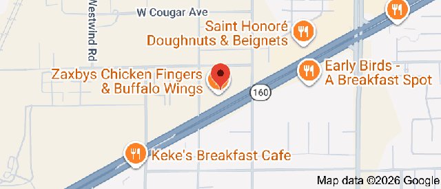 Zaxby's Chicken Fingers & Buffalo Wings Menu