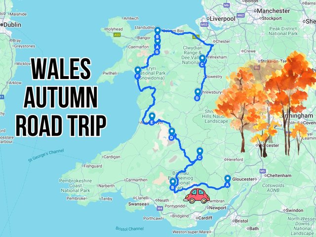 Wales Autumn Road Trip: Gardens, Castles, and Waterfalls