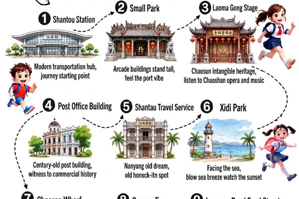 Shantou's Coastal Wonders and Historic Cityscapes