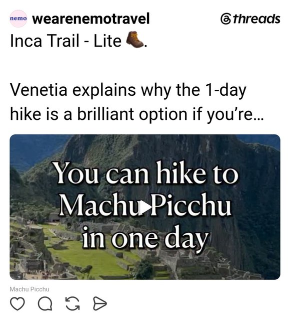 One-Day Inca Trail Hike to Machu Picchu