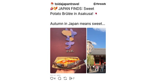 Sweet Potato Desserts in Tokyo and Osaka