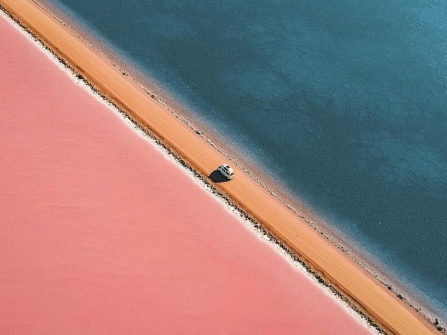 South Australia's Pink Lakes and InterContinental Hotel